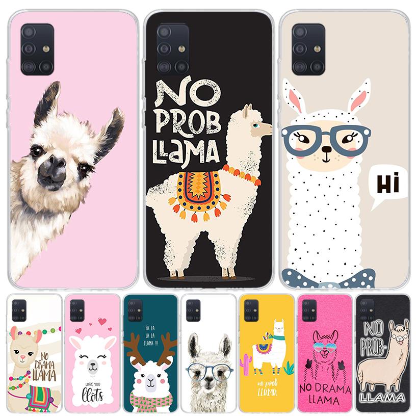 Lama Llama Alpacas For Samsung Galaxy A52S A42 A32 A22 A12 A02S A51 A50S Phone Case A41 A31 A21S A30S A20S A20E A70 A71 A40 A10S