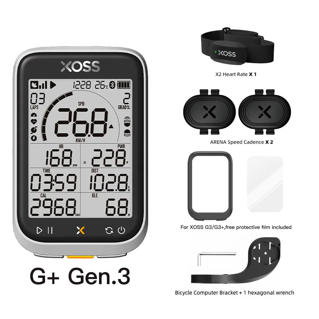 XOSS Новый G3 Gen3 GPS Велокомпьютер Спидометр Bluetooth Трекер Водонепроницаемый Дорожный Велосипед Каденс Скорость Велосипедный Одометр