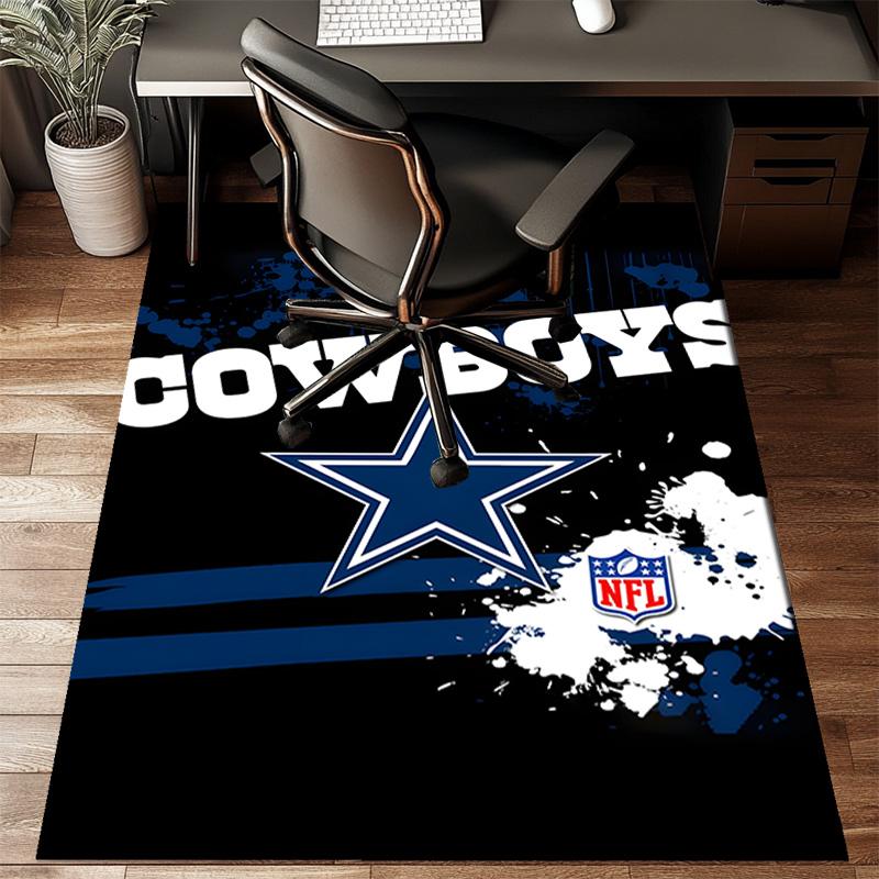 Cowboys Team Logo Rug Game Carpet, Floor Mat for Bedroom Living Room Entryway Rug, Home Decor Idea Gift for Christmas birthday