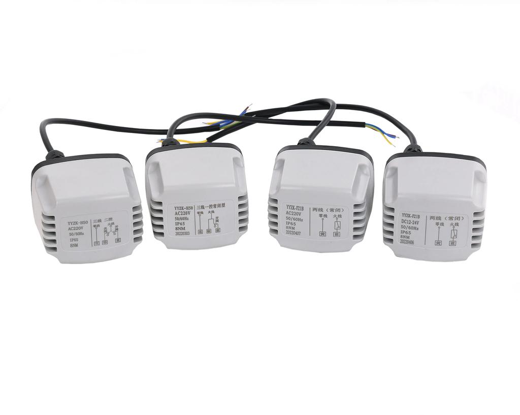 1/2" 3/4" 1" IP65 Водонепроницаемый Моторизованный Шаровой Кран 3-проводной 2-контактный Нормально Закрытый Латунный Электрический Шаровой Кран 8 Нм Крутящий Момент