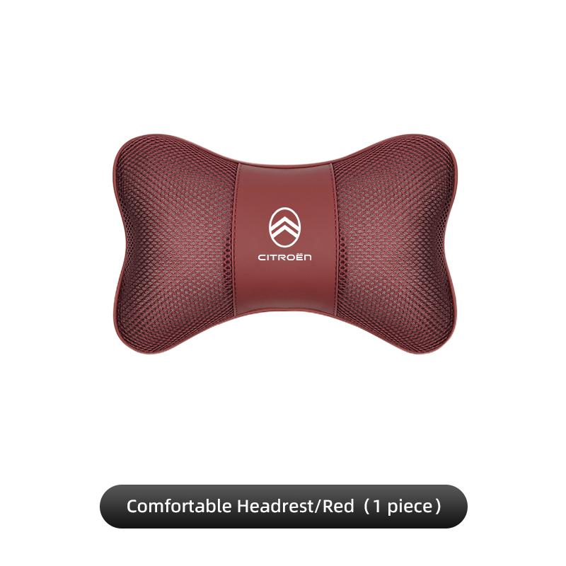 Ice Silk Breathable Car Seat Headrest Neck Pillow For Citroen C3 C5 C5X C4 e-C4 X e-C3 C-Elysee Berlingo C1 C-Crosser C6 C2
