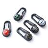 Mini Compass Carabiner Clip Convenient Outdoor Survival Tool with Built In Thermometer Pocket-Sized Waterproof Keychain