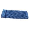 Camping Sleeping Pad Navy Blue Lightweight Moistureproof Inflatable Double Mattress With Storage