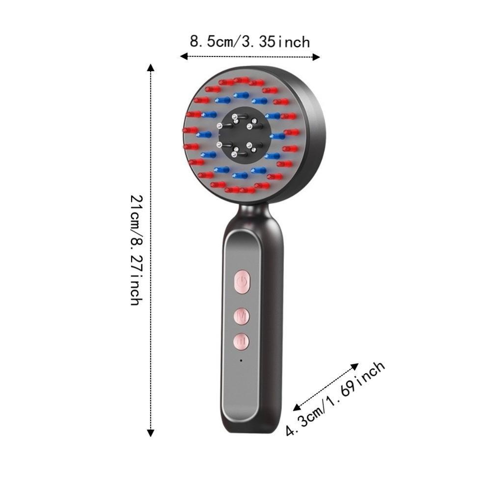 Multifunctional Introduction Liquid Head Massage Comb 2in 1 Vibrating Head Relaxation Tool Gift
