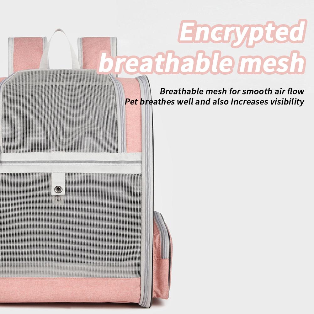 Рюкзак-переноска для кошек и собак, складной рюкзак-переноска для домашних животных с ковриком, портативный дышащий рюкзак-переноска для собак весом до 5 кг и кошек весом до 7 кг