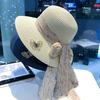 2025 Новая весенне-летняя соломенная шляпа Удобная женская пляжная шляпа Соломенная плетенка Горячая распродажа Шляпа с бантом Солнцезащитная шляпа