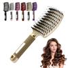 Вентилируемая щетка для волос, портативная антистатическая, тонкая, густая, вьющаяся, длинная, влажная, сухая, плоская щетка для женщин и девочек, массаж кожи головы, укладка волос, распутывание, расческа