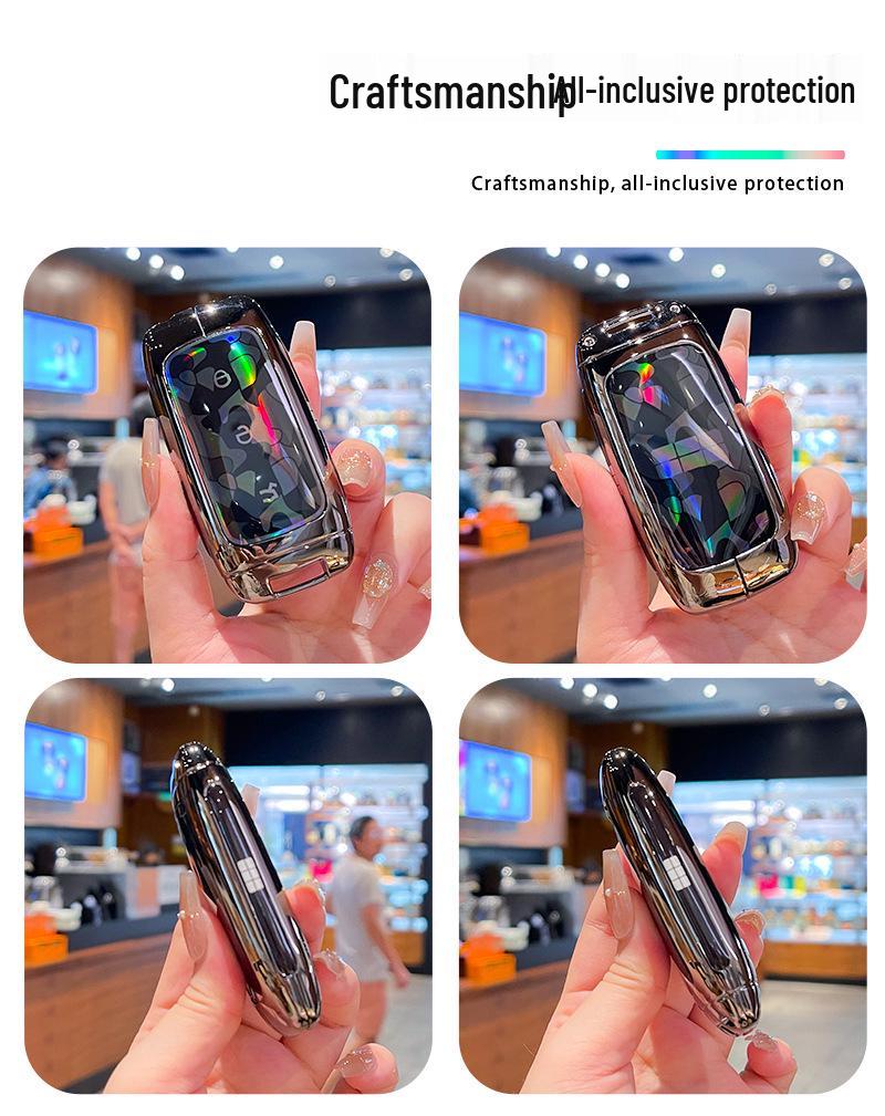 Чехол для ключей Galaxy Starry 8emp: 2025 Geely Explorer Звездный Корабль Издание Все включено Металлическая Пряжка Чехол