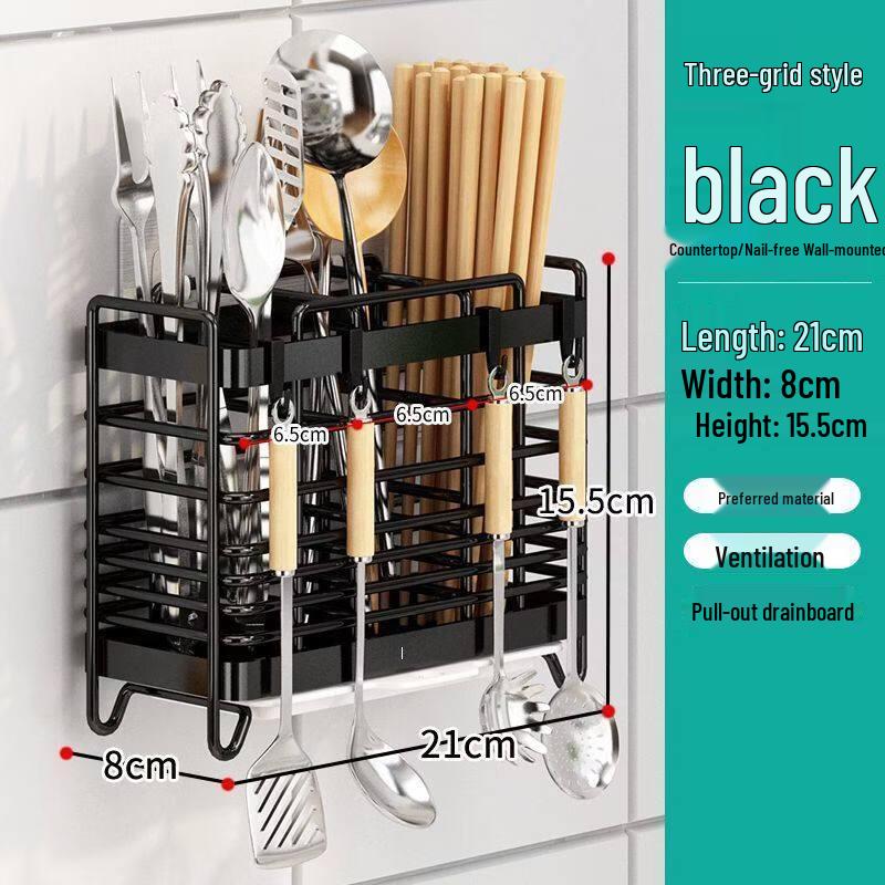 Industrial Wall-Mounted Chopstick Holder