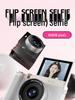 CCD Digital Camera with Dual Lenses - Retro Flip-Phone Style, Perfect for Students and Kids, Connects to Phone.