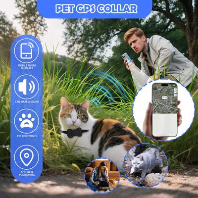 GPS Ошейник для кошек GPS Локатор для питомцев Точный Электронный Локатор для животных Метка против потери для собаки, котенка, багажа, детских ключей, часы для питомца