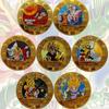 Памятная медаль Dragon Ball, Красочная, Классическая, Аниме, Золотая монета, Креативная маленькая монета, Монета Сон Гоку, Детская игрушка, Наполнители для чулка