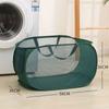 1PC Foldable Laundry Bag Extra Large Mesh Dirty Clothes Hamper with Handles for Bedroom Bathroom Storage Organizer Collapsible