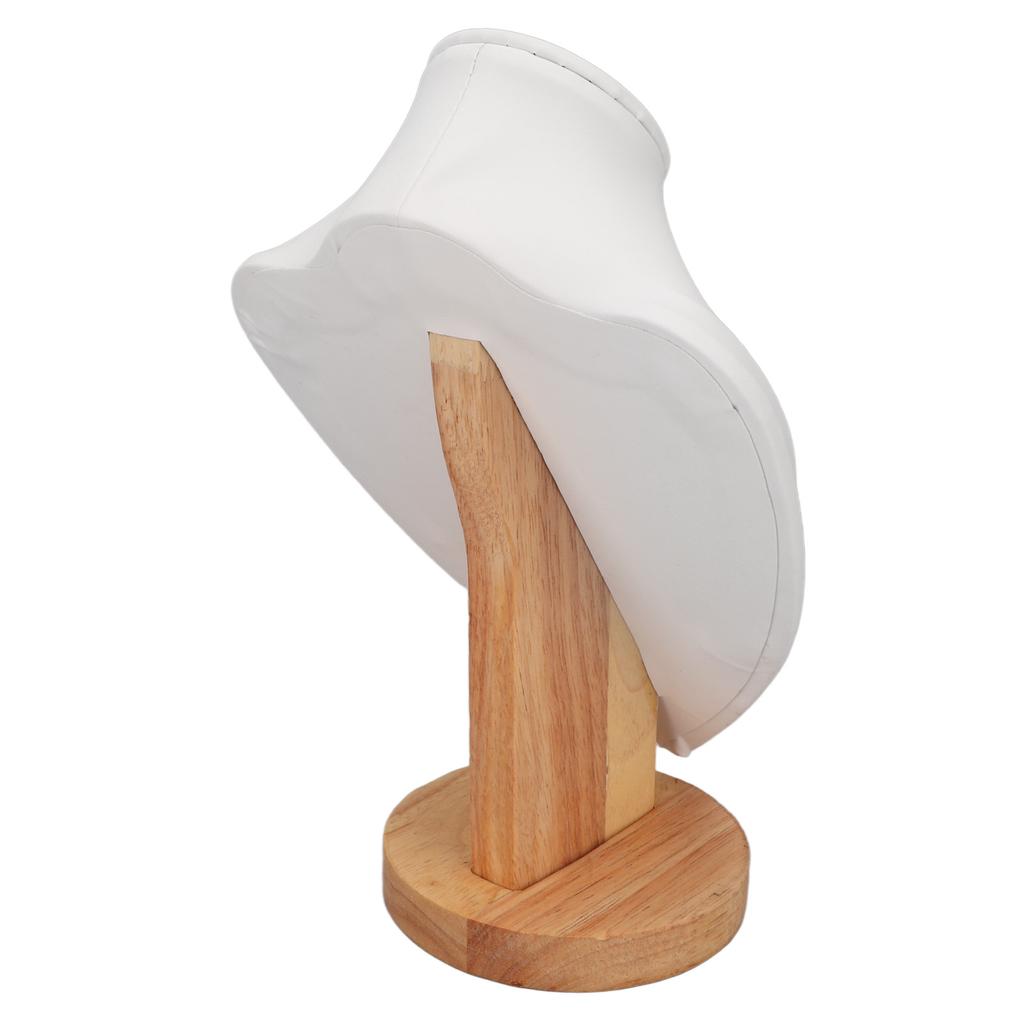 Necklace Display Holder Multipurpose Elegant Wood Jewelry Bust Stand for Home Jewelry Store Trade