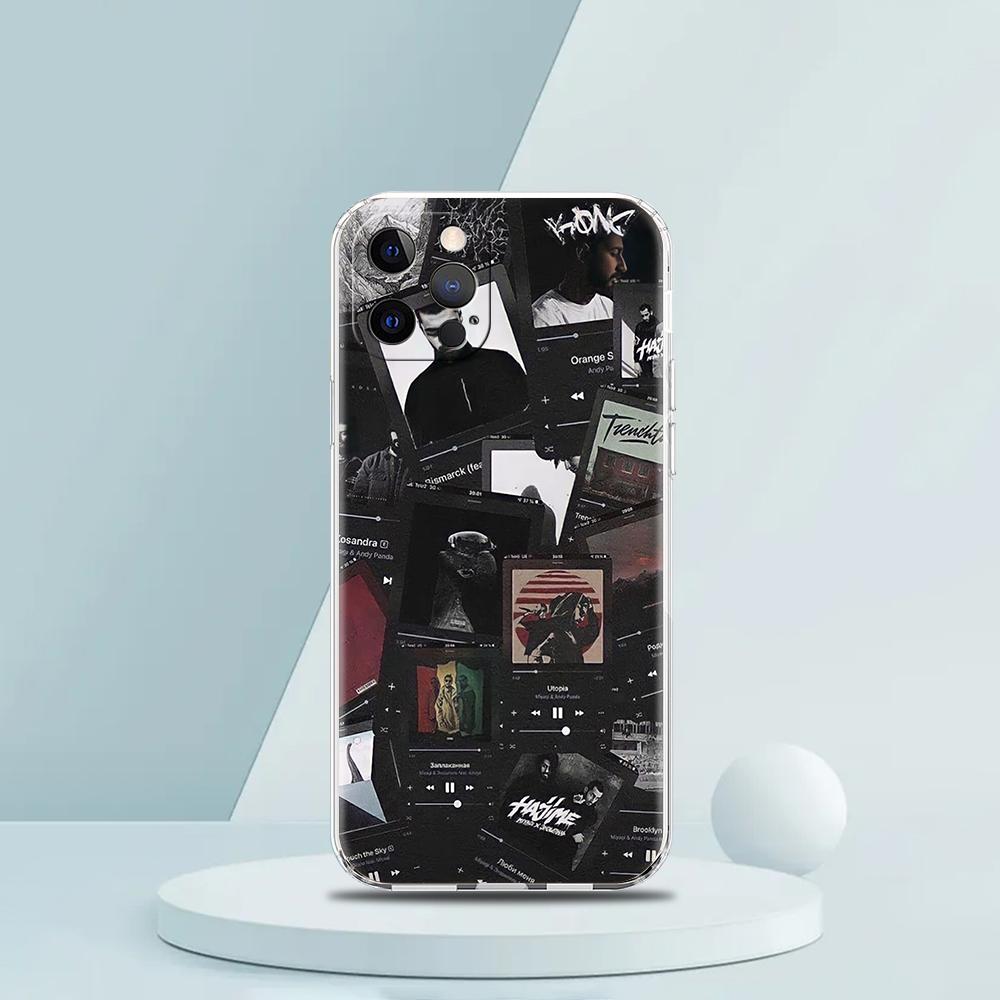 Hajime MiyaGi Andy Phone Case for iPhone 16 15 14 13 12 Pro Max Transparent TPU for iPhone 11 Pro Max 7 8 Plus XS XR Shell Capas