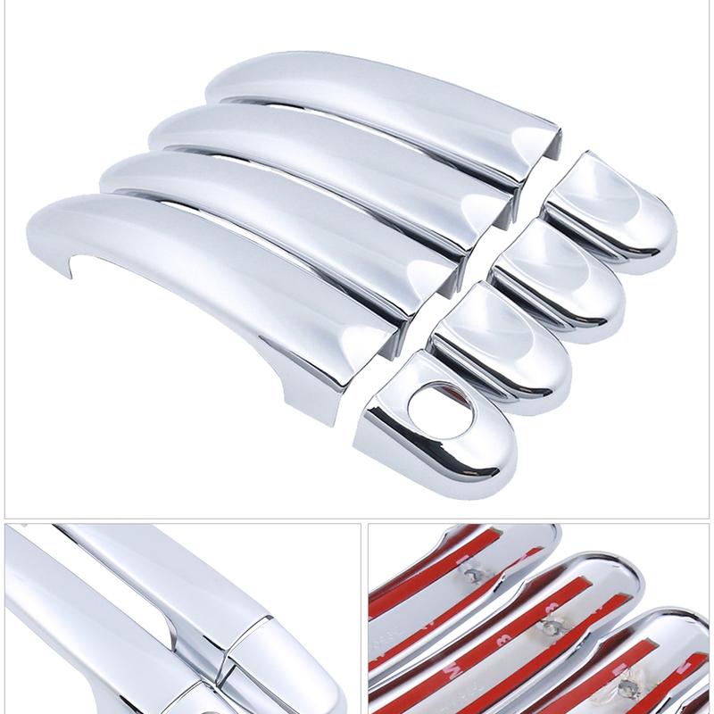 Car Black Chrome Door Handle Cover for Volkswagen VW T5 T6 2K Transporter Caddy 2003~2015 Trim Set Car Cap Styling Accessories