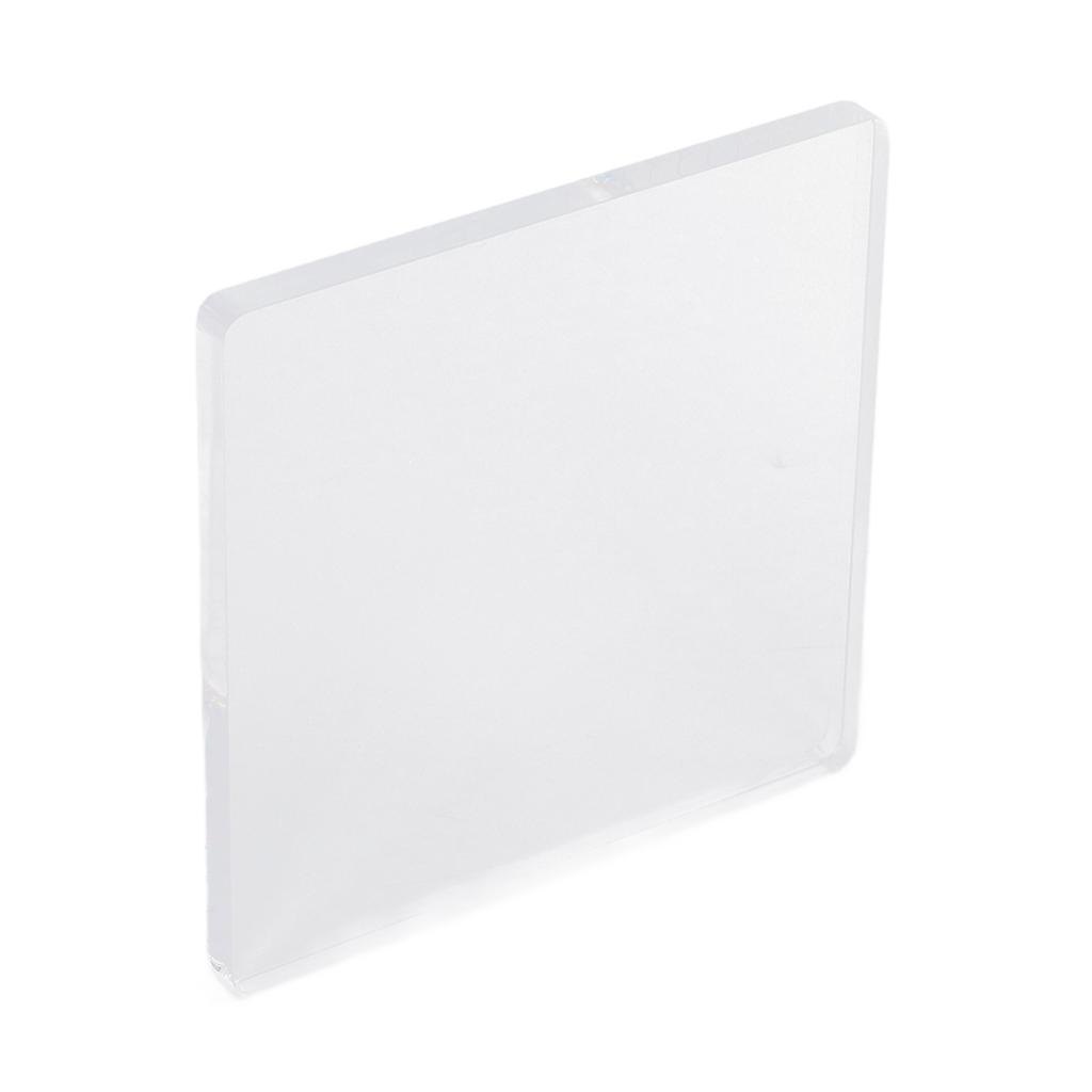 Акриловый блок 15x15 см, удобный для захвата, безопасный, с круглым углом, прозрачный, многоразовый, прозрачные штампы для Scr