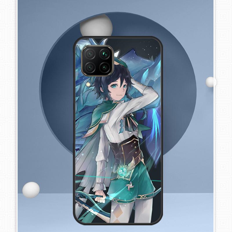 Чехол Genshin Impact Венти для Huawei Nova 12s 12i 11i 8i Y91 Y60 Y70 Y72 Y90 Y61 9 10 SE P20 P40 Lite P30 P60 Pro