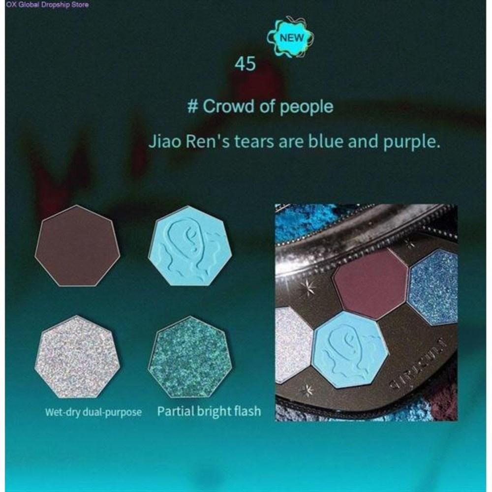 Girl Cult Eye Makeup 4 Color Shadow Palette Chameleon Blue Polarized Delicate Silky Provocative Beauty Makeup, 1 шт., 1 шт.) 40