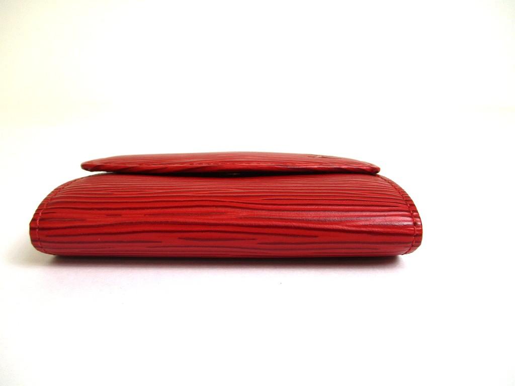 Подлинный кожаный кошелек LOUIS VUITTON Epi Red #a665, восстановленный
