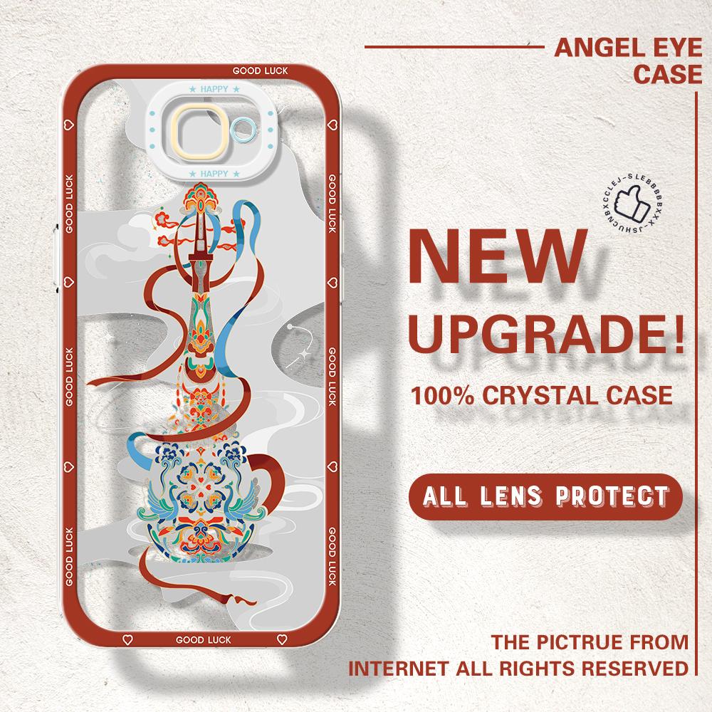 Shockproof Cartoon Painted Pattern Crystal Phone Case Transparent Soft Full Cover Camera Protection Cover for IPhone Samsung Redmi Poco Huawei Honor