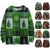 Women's Casual Long Sleeve Woolen Christmas Sweatshirt Fall  Vacation Long Sleeve Pullover