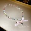 Sweet Heart Star Bow Cats Eye Stone Pendant Necklace Women Delicate Chain Choker Style Jewelry