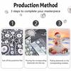 Christmas Snowman Pearl Painting Handmade Pearl Kit Home Decoration Painting