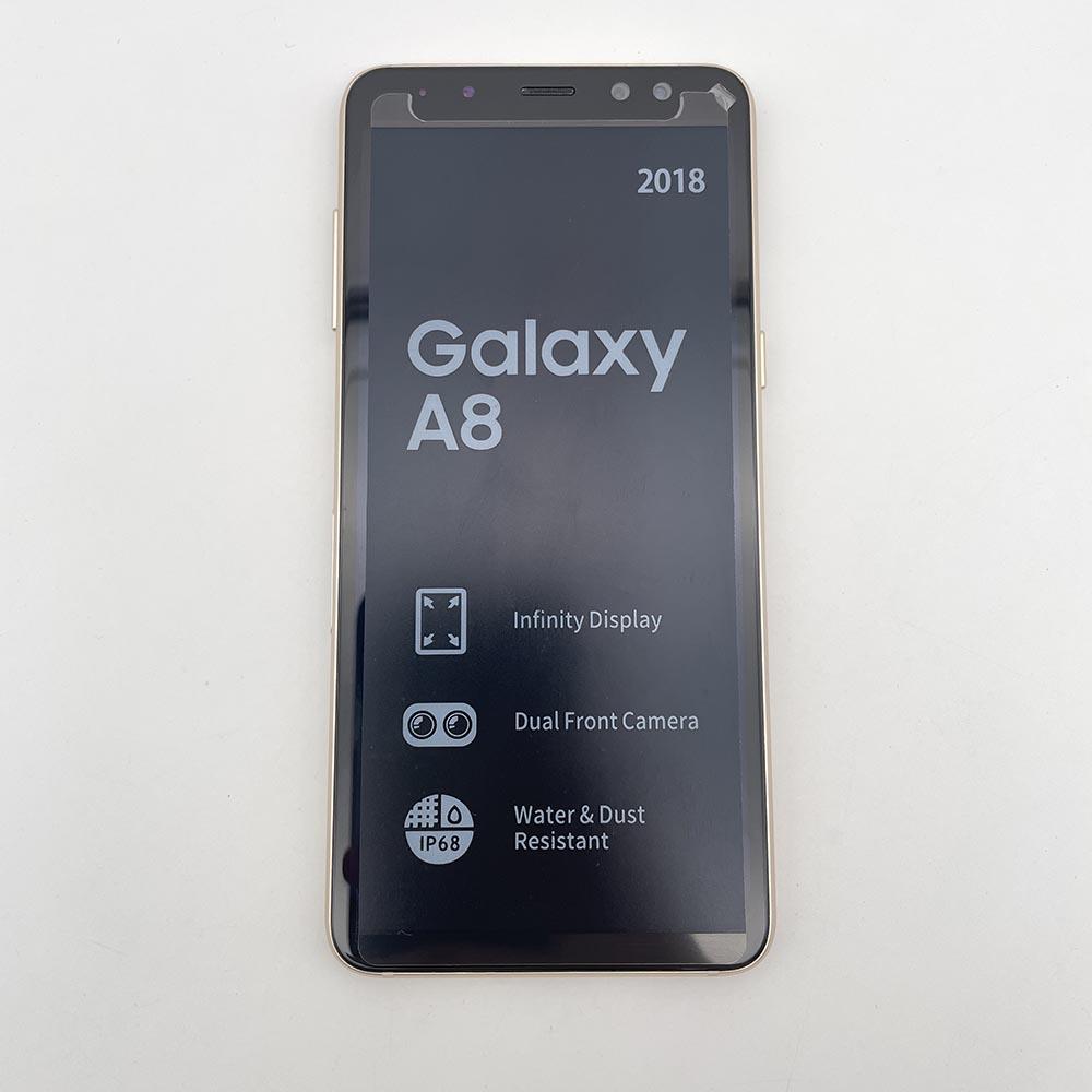 Восстановленный Samsung Galaxy A8 (2018) A530F Мобильный телефон 5,6" Восьмиядерный 16 МП 4 ГБ ОЗУ 32 ГБ ПЗУ С одной SIM/Двумя SIM