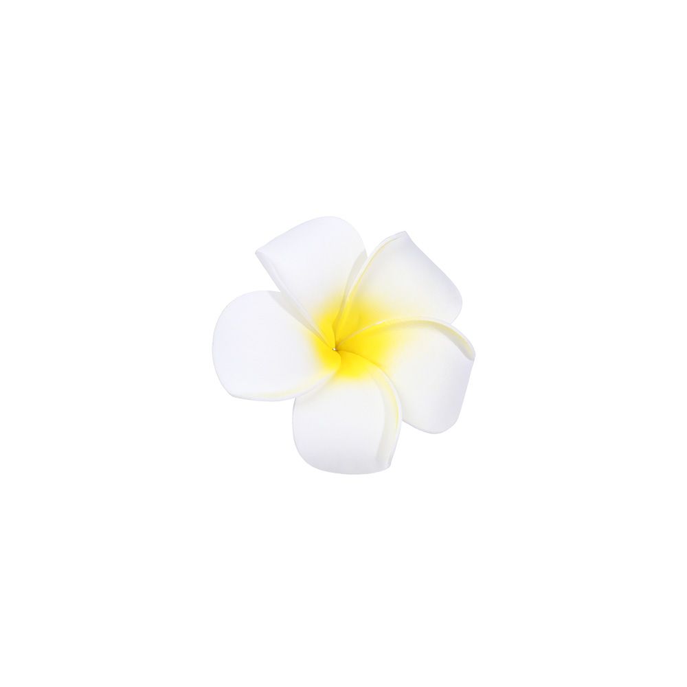 Gift Simulation Women Girl Beach Seaside White Plumeria Hairpin Flower Hair Clip