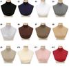 Warm Scarf Modal Fake Collar False Collar Half High Collar Detachable Solid Color Bib  Women