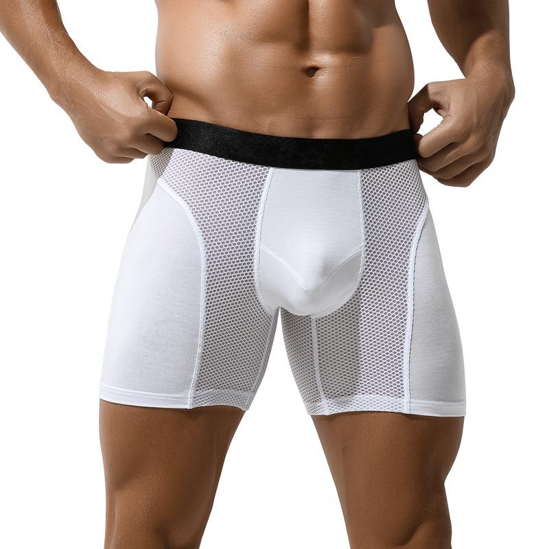 Мужские удлиненные трусы-боксеры Aoyuan Anti-Wear для бега, тренировочные шорты большого размера