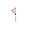 Pandora Rose Gold Wishbone Ring Women rings 188282CZ