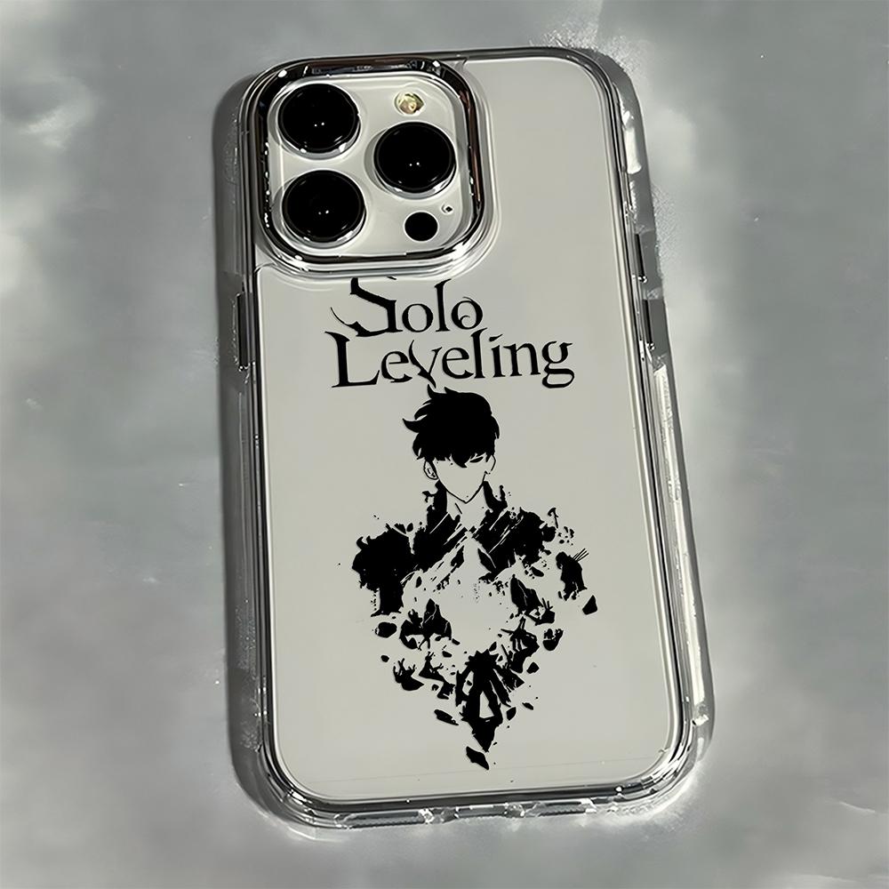 Роскошный горячий аниме Solos Levelings Чехол для телефона Для iPhone 17 16e 16 15 14 13 12 11mini Pro Max X XR XSMAX 8 7 Air Plus Мягкий чехол