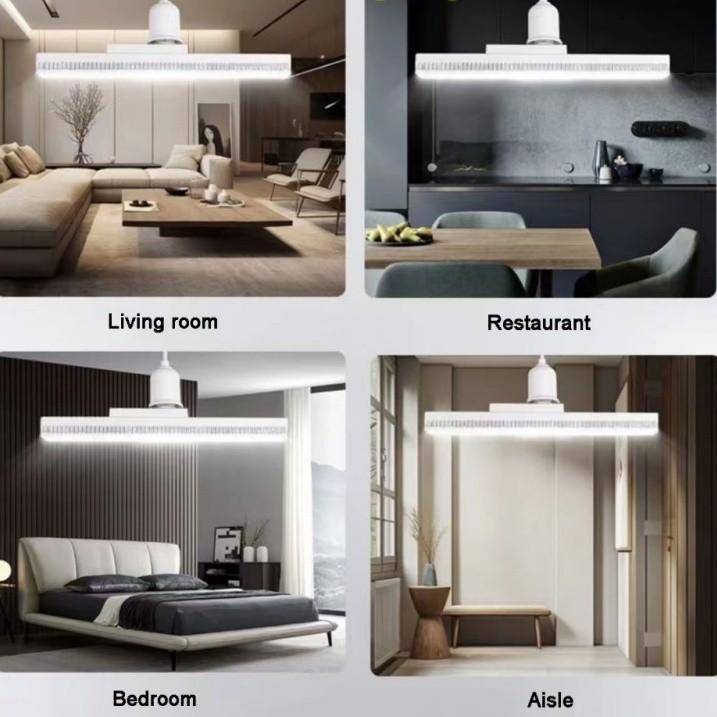 2 шт. Светодиодная лента Лампа Супер Яркая E27 18 Вт/24 Вт Патрон Потолочное освещение 6500K AC85-265V Дневной свет Люстра Освещение спальни Инструменты