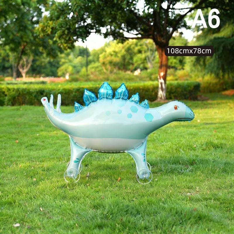 4D Мультяшные Фольгированные Шары Слон Стоячий Ходячий Шарик с Колесом для Украшения Детской Вечеринки по случаю Дня Рождения, Детского Праздника