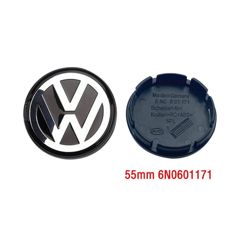 VW Volkswagen Car Wheel Center Hub Caps Cover 3D 4pcs 55mm 56mm 65mm 70mm for 4 5 6 7 Passat B5 B6 B7 Polo Touran CC accessories
