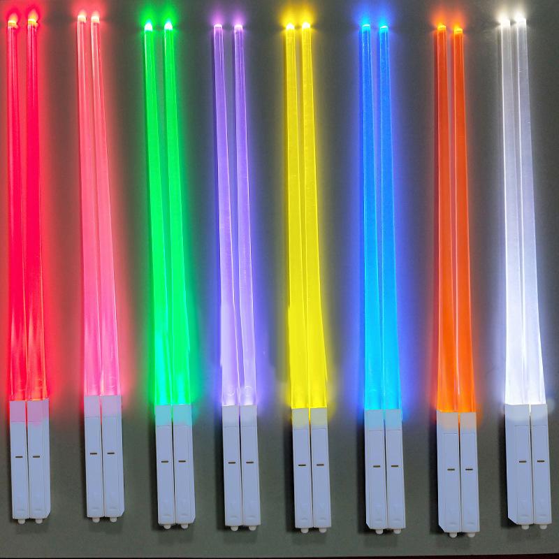 Custom Tableware Ideas Light Saber Smart Lightsaber Chopsticks Light Up Led Chopsticks for Party