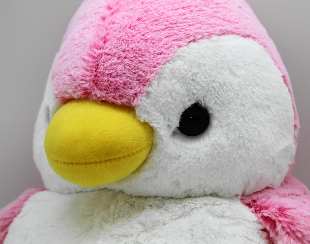 Aurora World Powder Kids Penguin Plush Toy, Large, Pink