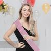 2Pcs/Set Women Happy Birthday Crown Shoulder Strap Rhinestone Headband Set My Birthday Sash Tiara Girls Parties Favor