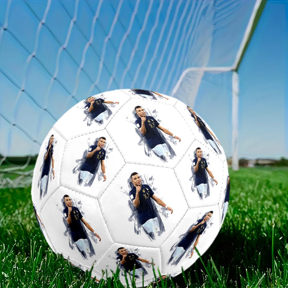 Mbappé Size 5 Soccer Football Machine-Stitched Indoor Outdoor Training and Matches Ideal for Soccer Enthusiasts