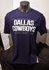 Официальная мужская хлопковая футболка Dallas Cowboys, размер L, темно-синяя, со статистикой, новая с бирками