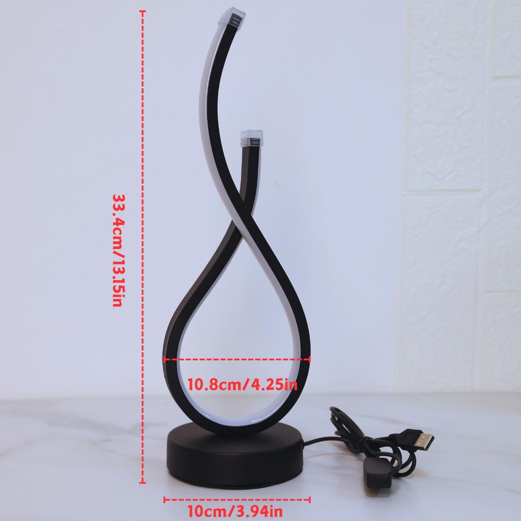 Светодиодная настольная лампа в современном стиле с трехцветным диммированием и USB-питанием - идеальный выбор для украшения дома
