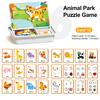 Cartoon Magnetic Puzzle Board Game Dress-up Dinosaur Vehicles Animal Preschool Learning