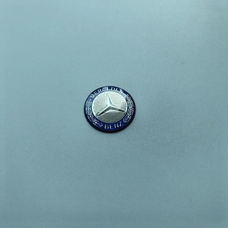 2025 Hot For Mercedes Benz 29mm 38mm Curved Logo Cap Multimedia Knob Hood Cover Badge for Mercedes Benz AMG Star Wheat Apple Tre
