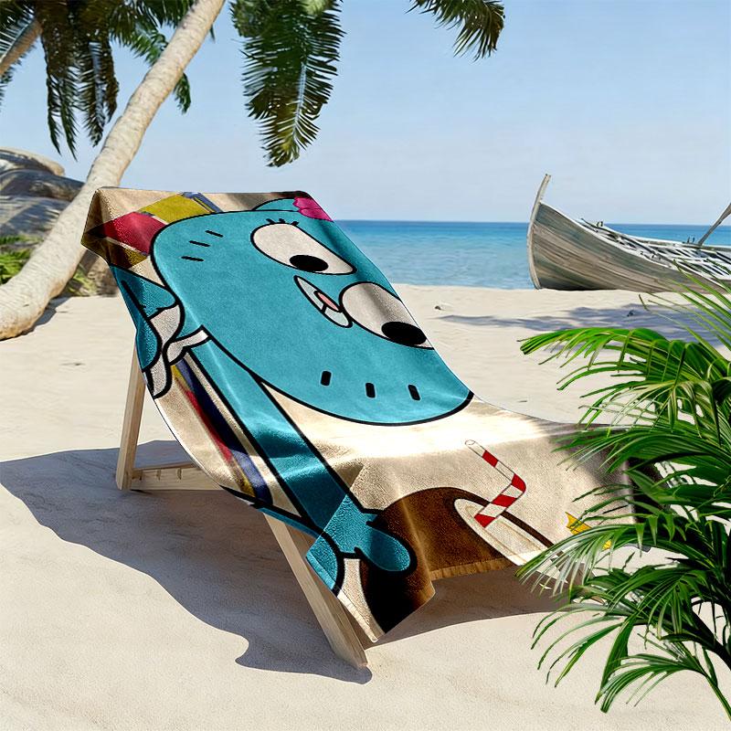 Nicole Watterson Print Beach Towel, Large Soft Quick Dry Towel for Beach Camping Swimming