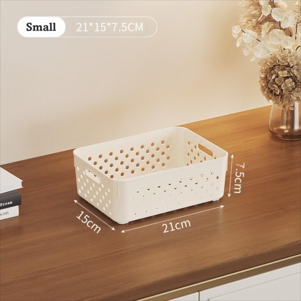 Пластиковая корзина для хранения одежды, штабелируемая корзина для хранения закусок, домашняя организация