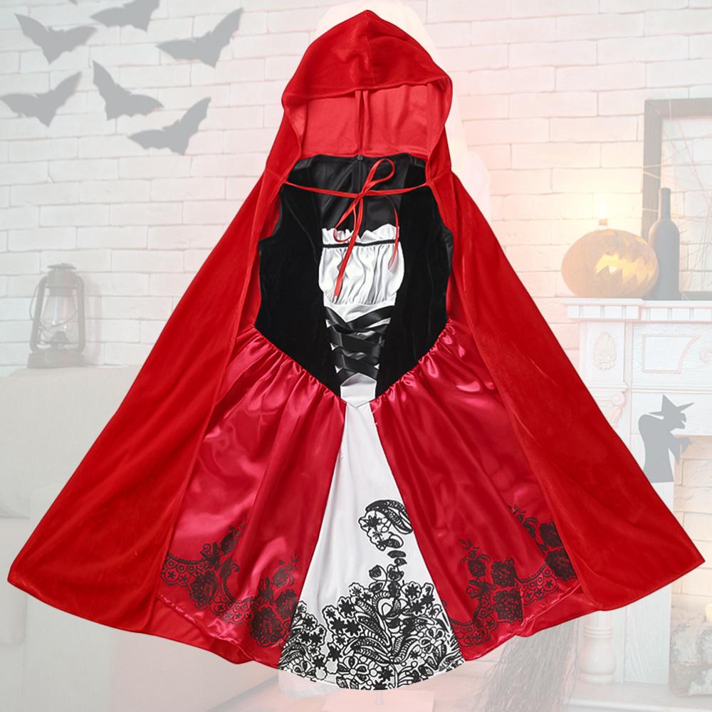 Костюм Красной Шапочки для взрослых, платье для косплея + плащ, нарядная вечеринка, ночной клуб, королева, Хэллоуин, фантазийные платья, комплект карнавальных костюмов феи