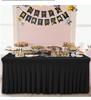 Solid Color Stretch Rectangular Table Skirt for Banquets and Conferences