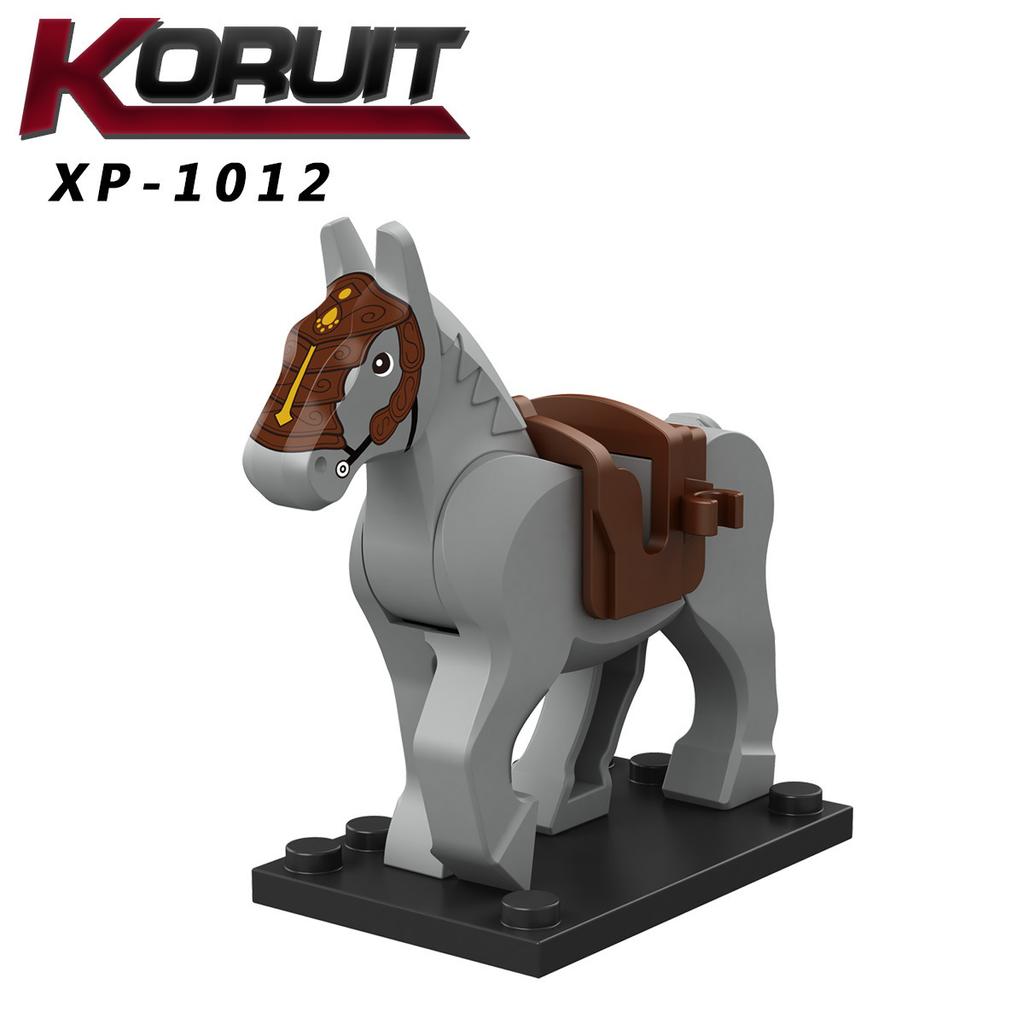 XP1011-1016 Medieval Knight Warhorse Military Mount Building Blocks Toy